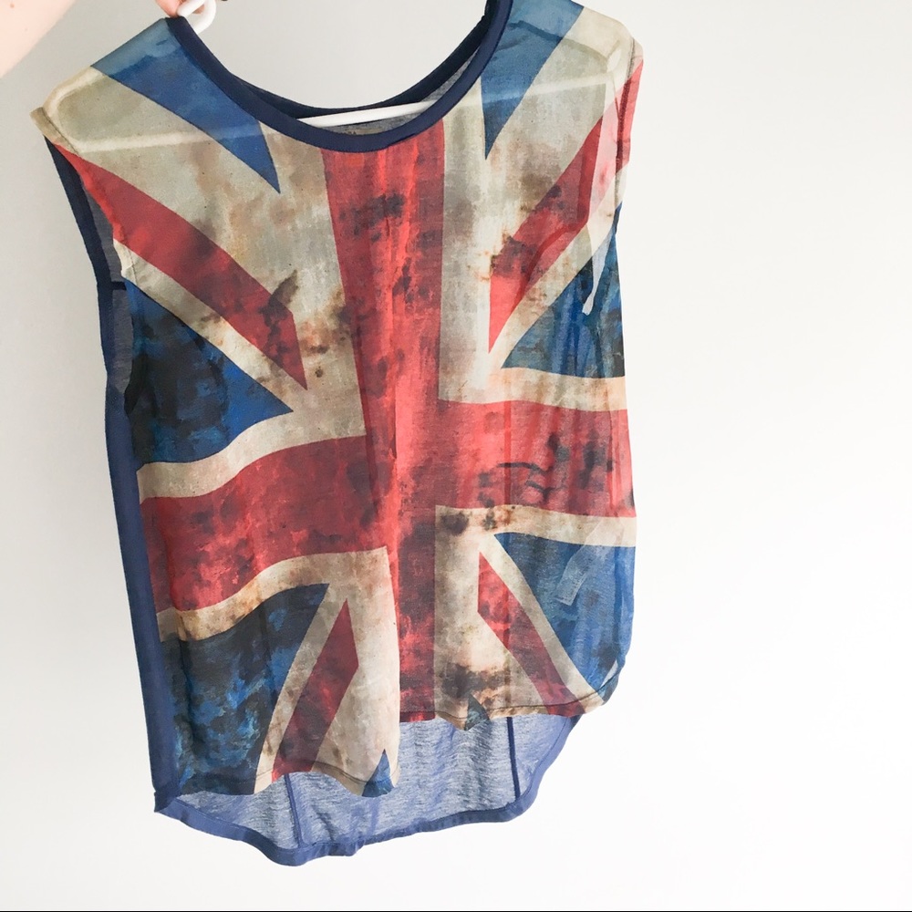Zara Union Jack Tank